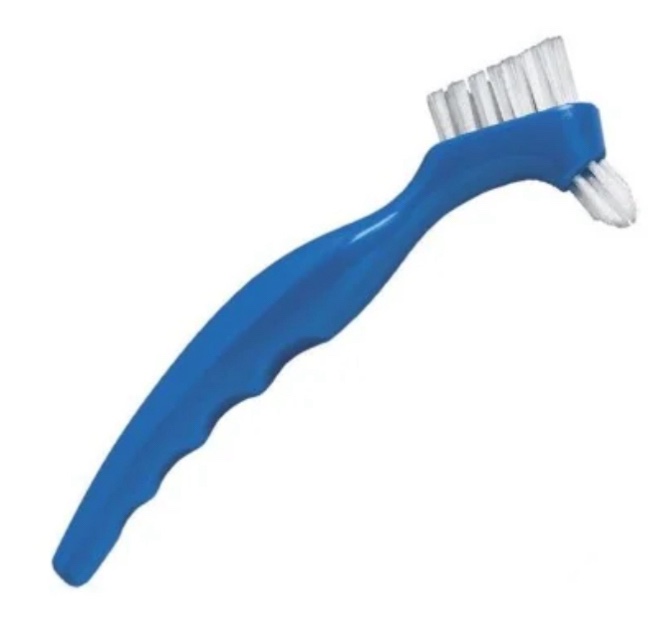Brush, ZAMO, Denture Brush, for Cleaning and Care of Dentures, Blue Color