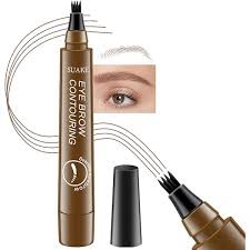 Kaely 2in1 Waterproof Eyebrow Pencil, Longwearing Eye Brow Pencils for Women Makeup, Mechanical Eyebrow Pen with Spoolie Brush, lapiz de cejas a prueba de agua, 05 Medium Brown