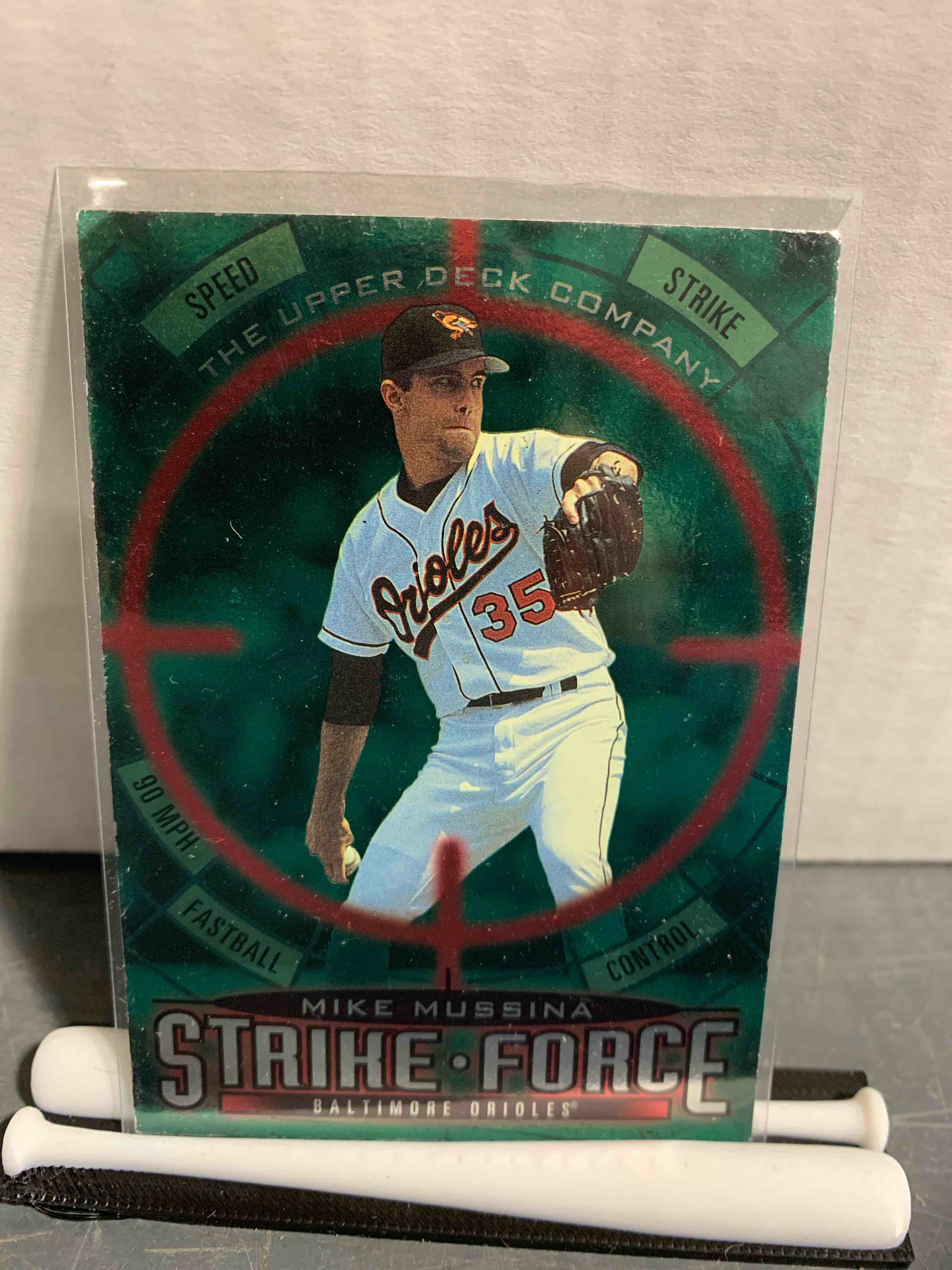 Mike Mussina 1996 Upper Deck Strike Force #67 Orioles Yankees