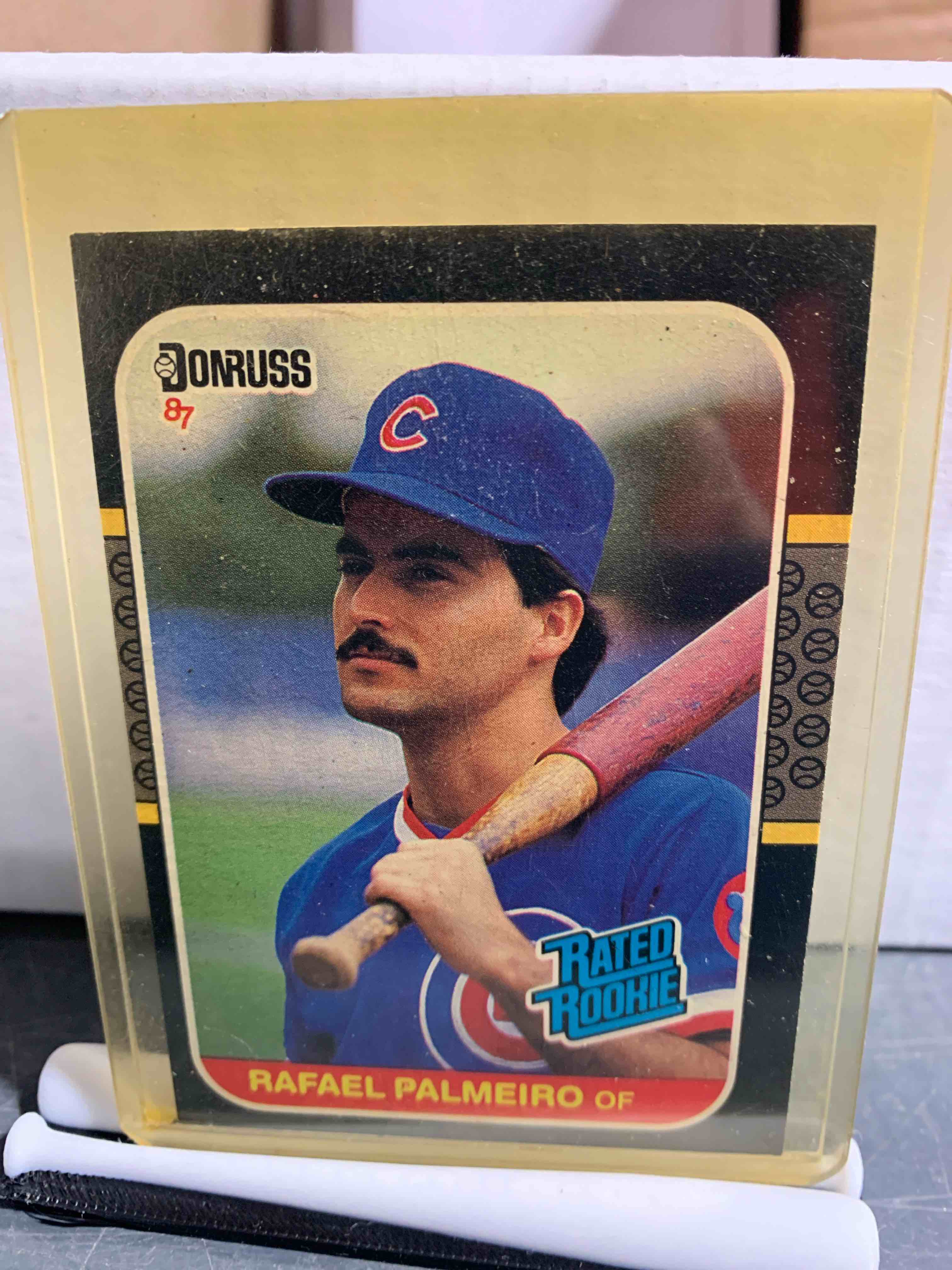 1987 Donruss Rafael Palmeiro Chicago Cubs #43 (RC)