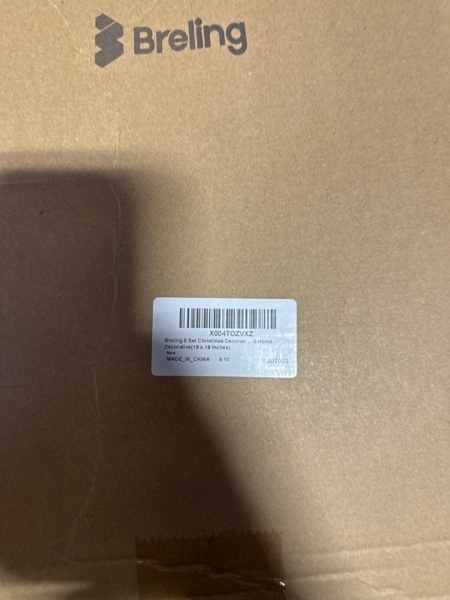 Condition photo showing New/Like New for Breling Christmas Pillow Covers 18 x 18 Inches, Soft Plush Faux Fur Wool Couch Throw Xmas Cushion Cover for Holiday Sofa Chair Bed Home Decorative 18" x 18" (Pack of 6) Holiday Style