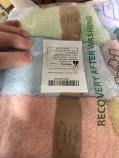 Condition photo showing New/Like New for 6 Pairs Womens Fuzzy Socks Winter Warm Soft Cozy Fluffy Microfiber House Sleeping Slipper Socks Christmas Gifts A3-rainbow Socks
