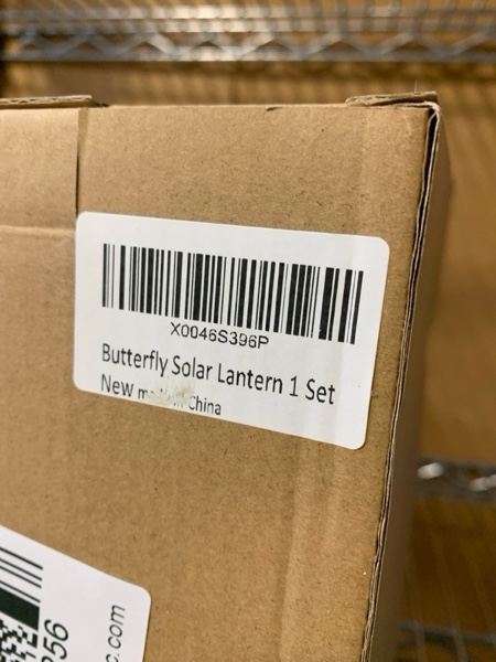 Condition photo showing New/Like New for Butterfly Solar Lanterns, Gifts for Women Mom Birthday, Butterfly Decorations for Garden Patio Yard Porch Decor, Big Metal Hanging Solar Lanterns Outdoor Waterproof 1 Butterfly