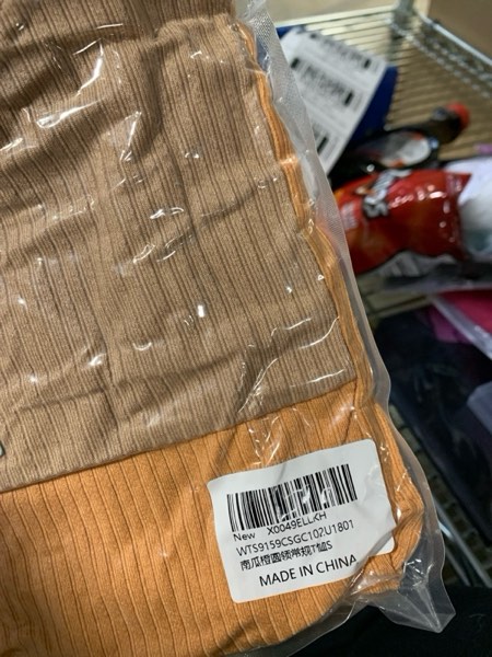 Condition photo showing New/Like New for (Size S) WIHOLL Womens Fall Fashion 2025 Long Sleeve Shirts Color Block Knitted Ribbed Tunic Tops Casual Loose Fit Trendy Baby Khaki Small