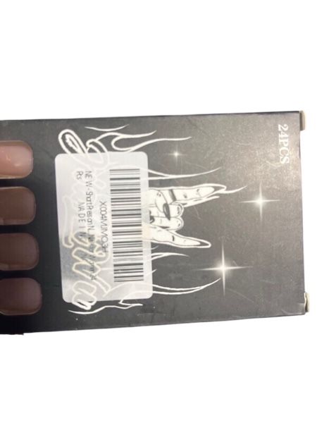 Short Square Press on Nails Cat Eye Fake Nails Nude Pink Nails Press ons Glitter Glue on Nail Glossy