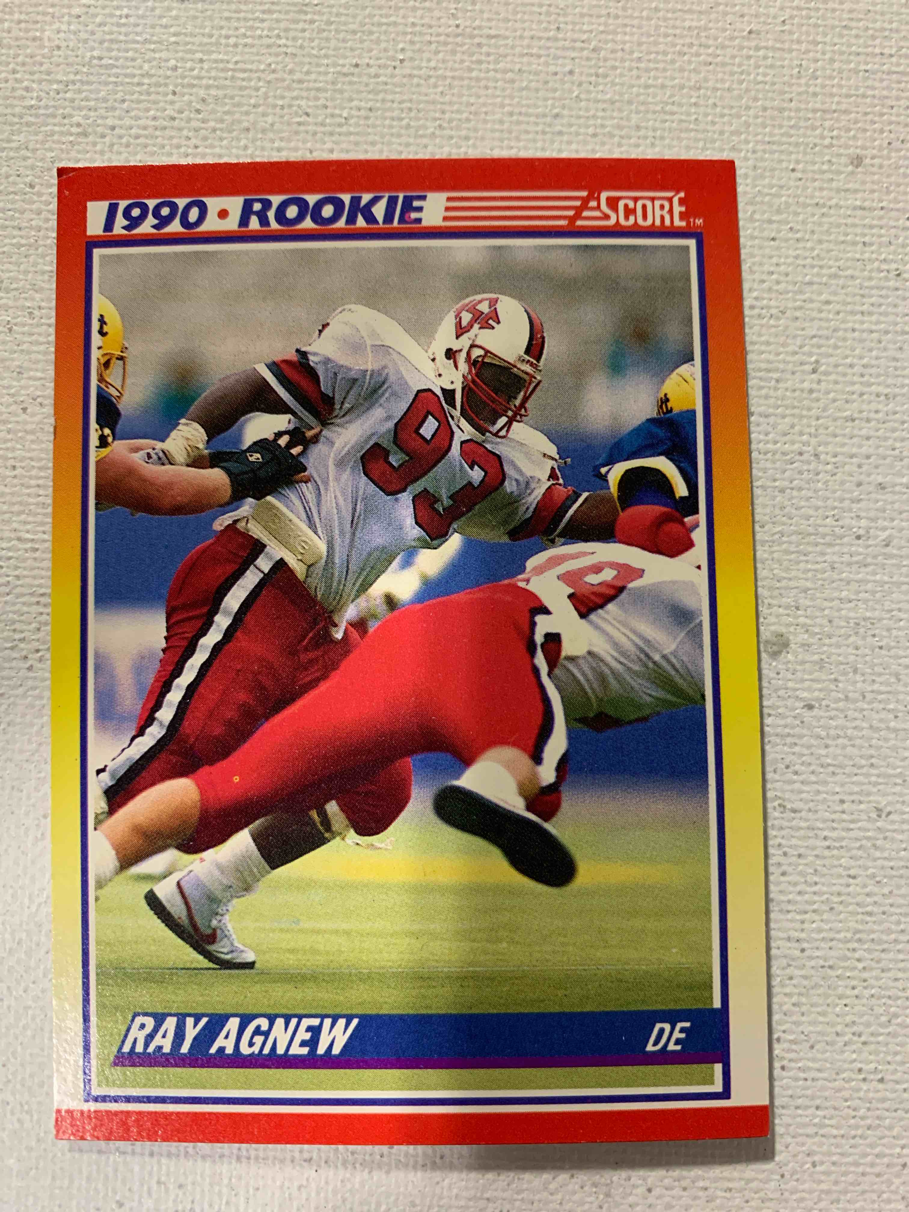 1990 Score #293 Ray Agnew RC Rookie NC State Wolfpack