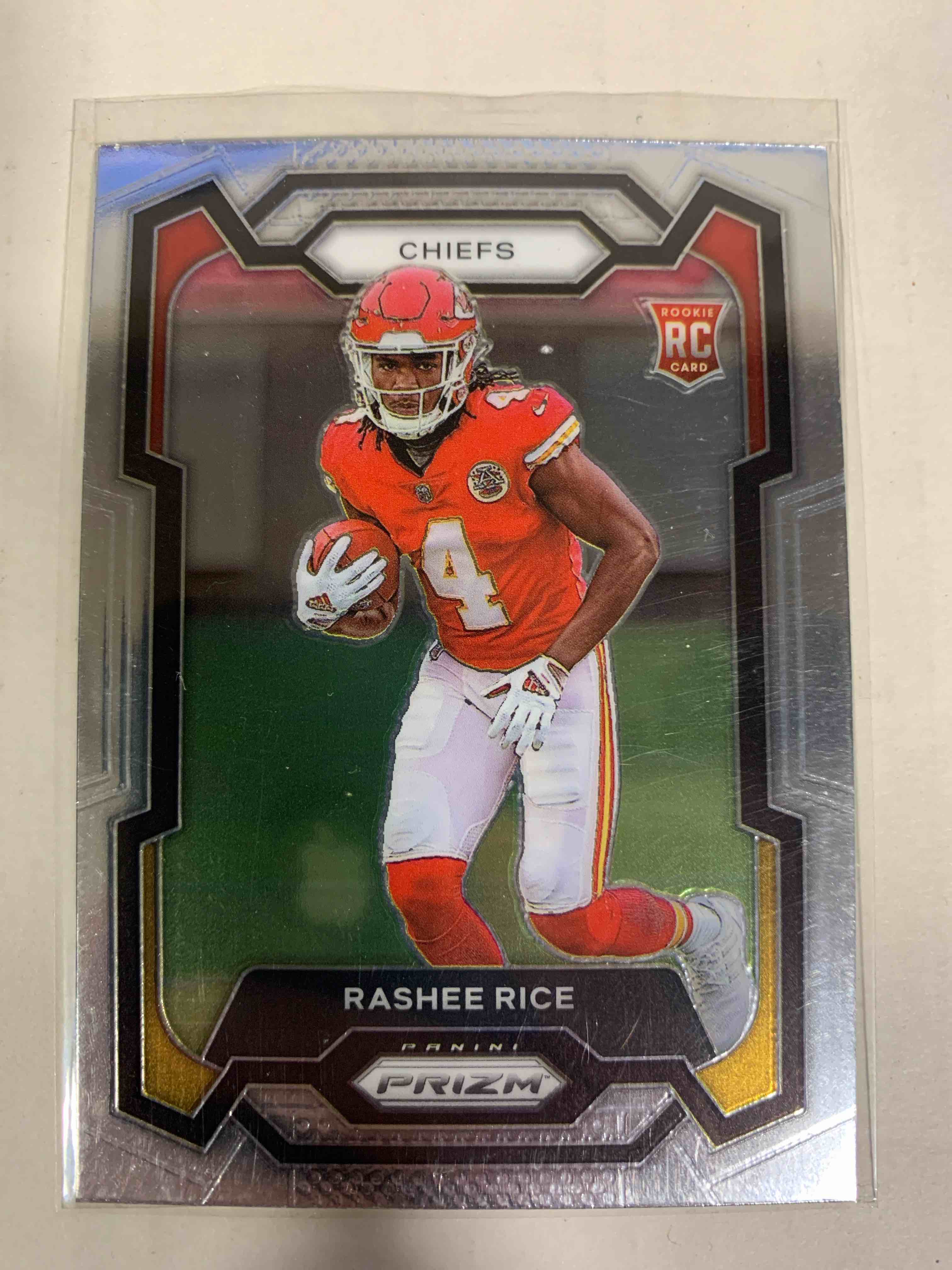 2023 Panini Prizm Rashee Rice Rookie RC #350 Base Rookie Kansas City Chiefs