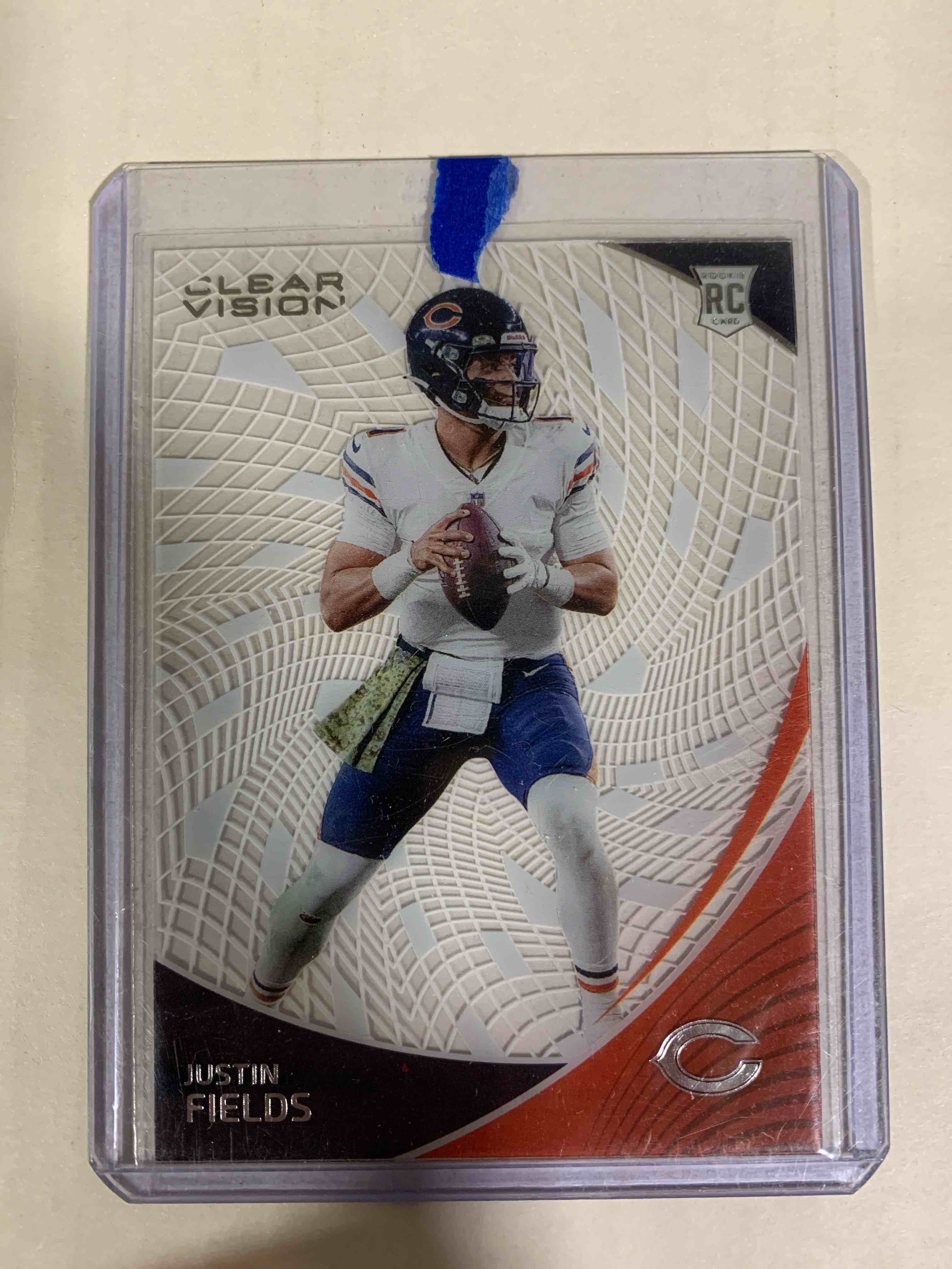 2021 Panini Chronicles Clear Vision Justin Fields Rookie Card #CVR-10