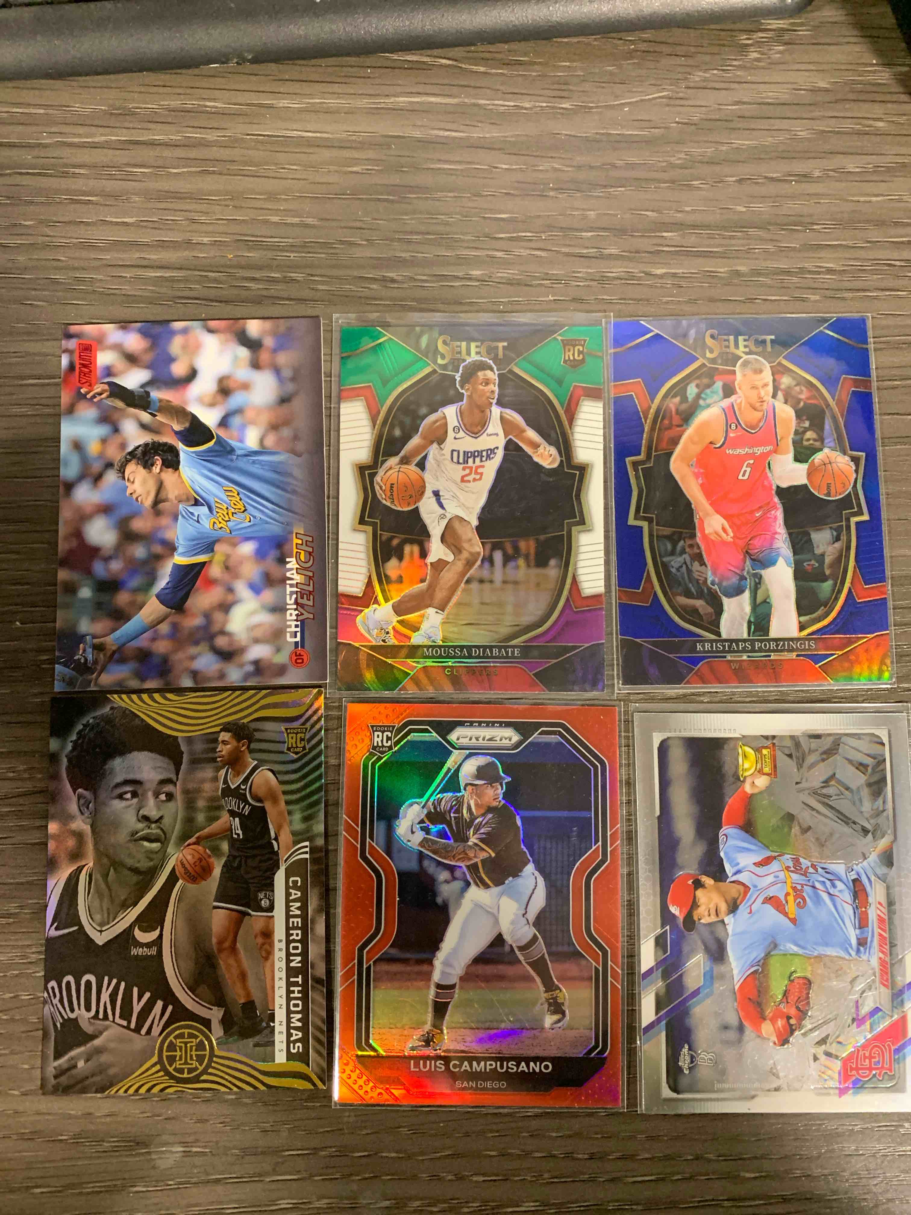 Sport Card Lot Of 6 