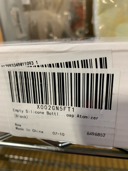Condition photo showing New/Like New for TOPBATHY Silicone Bottle Refillable Squeeze Dispenser Container 6.5X6.5X6.88 Inch Travel Size Pump for Soap and Dish Liquid