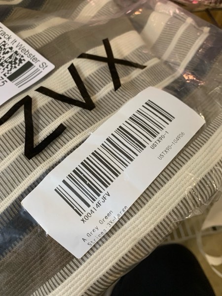 Condition photo showing New/Like New for ZVX Striped Long Sleeved T-Shirt for Men Spring Casual T-Shirt for Men Retro Autumn Pullover Stripe tee Shirt A Grey Green Stripes 3X-Large