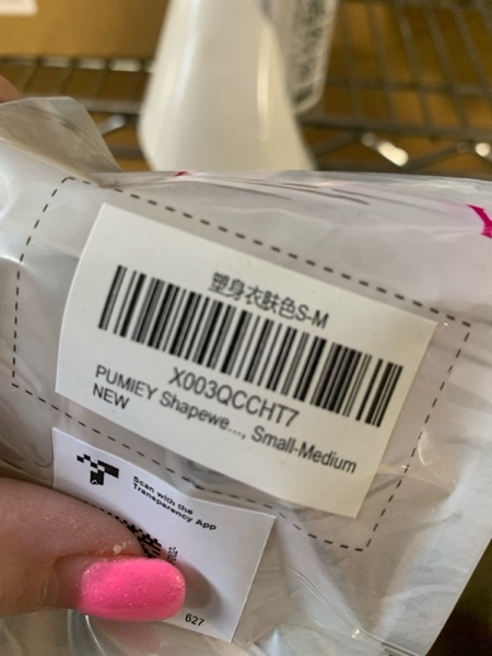 Condition photo showing New/Like New for PUMIEY Shapewear Bodysuit for Women Tummy Control V-Neck With Open Gusset Hourglass Collection