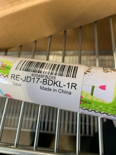 Condition photo showing New/Like New for Retrify Wrappping Paper Roll, Cute Crocodile Happy Birthday Gift Wrap Paper, Metallic Gold Foil Birthday Cake Thick Packing Paper - 17 Inches x 32.8 Feet Multi Crocodiles 17in x 32.8ft