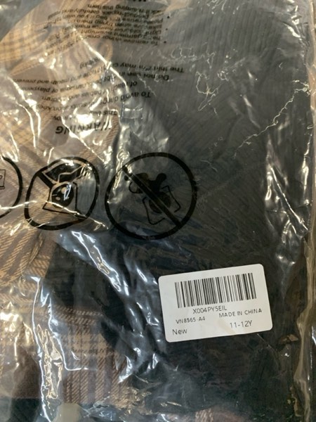 Condition photo showing New/Like New for MIGU Girls Clothes Skirt Set Fall Winter Ruffle long Sleeve Tops+Plaid Skirt Shorts+Hat Girls Clothing Sets 3Pcs Outfits Black+brown 2 11-12 Years