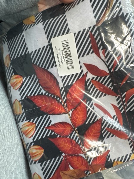 Condition photo showing New/Like New for Blue Eucalyptus Leaves Curtain Valance for Windows Watercolor Window Treatments 2 Panels Short Curtains for Kitchen Windows Bathroom Bedroom,54 x 18 Inch 18"W x 54"L (Pack of 2) Eucalyptus Leaves-blue