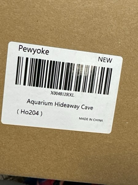 Condition photo showing New/Like New for Aquarium Betta Fish Cave Accessories, Ceramic Hideaway Rock Cave for Aquatic Pets,Rock Cave Decor for Shrimp Cichlid Hiding Breeding Betta Toys Hideout Stones House (HO204)