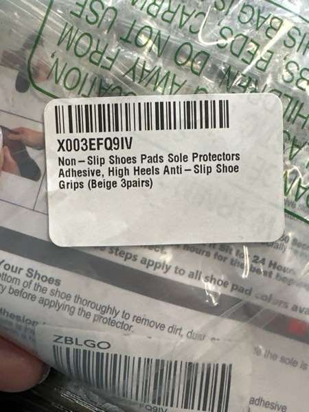 Condition photo showing New/Like New for Non-Slip Shoes Pads Sole Protectors Adhesive, High Heels Anti-Slip Shoe Grips (Beige 3pairs)