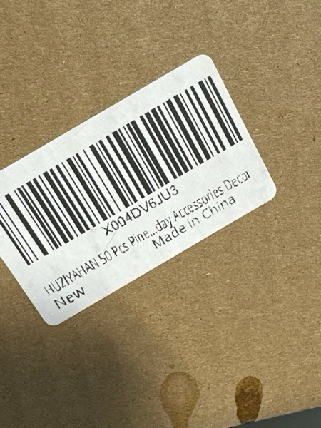 Condition photo showing New/Like New for 50 Pcs Christmas Norfolk Pine Stems, Christmas Greenery Stems, Artificial Pine Branches DIY Crafts for Xmas Wreath Garland Indoor Outdoor Home Holiday Accessories Decorations