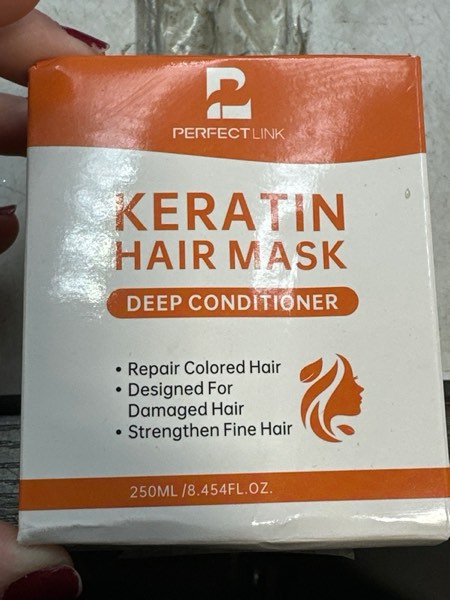 Condition photo showing New/Like New for Keratin Hair Mask for Damaged Hair, Hydrating & Repairing Keratin Hair Treatment, Natural Deep Conditioning Smooth Hair Mask 250g for Dry Hair