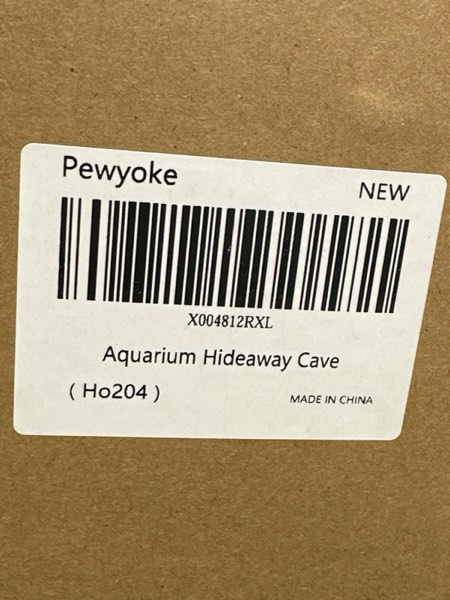 Condition photo showing New/Like New for Aquarium Betta Fish Cave Accessories, Ceramic Hideaway Rock Cave for Aquatic Pets,Rock Cave Decor for Shrimp Cichlid Hiding Breeding Betta Toys Hideout Stones House (HO204)