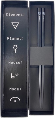 AstroHashi, Zodiac Astrology Chopsticks with Box - Collectible Reusable Chinese Korean Japanese Chop