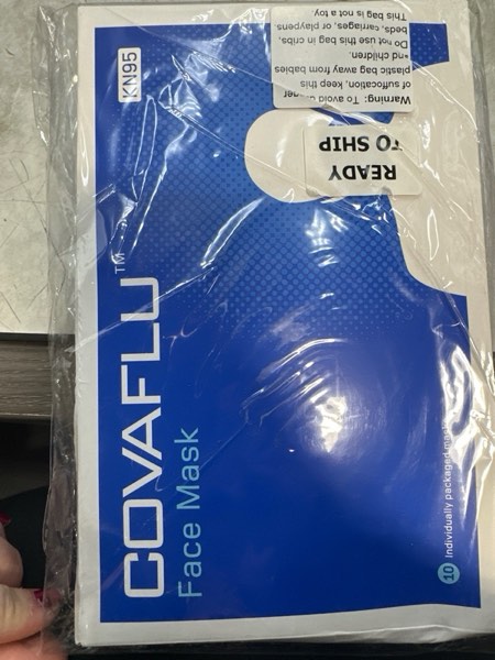 Condition photo showing New/Like New for KN95 Face Mask, Pack of 10 Masks, Cup Shaped KN95, 5 Layers Protection, Comfortable Fit, for Men and Women (White)