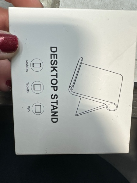 Condition photo showing New/Like New for Phone Tablet Stand Holder Adjustable Portable Desktop Dock Office Compatible for iPad Pro 11 9.7 10.5 Air Mini 5 4 3 2 iPhone 16 15 14 13 12 (Black)