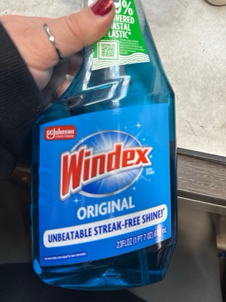 Condition photo showing New/Like New for Windex® Glass Cleaner, Original Blue, Streak-Free Shine, 23 fl oz Spray Bottle