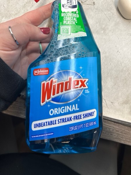 Condition photo showing New/Like New for Windex® Glass Cleaner, Original Blue, Streak-Free Shine, 23 fl oz Spray Bottle