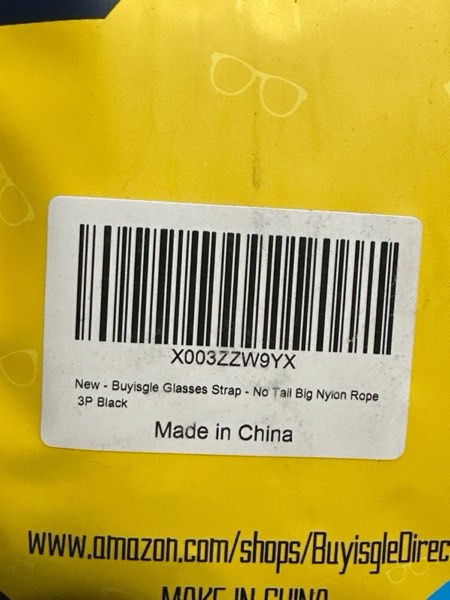 Condition photo showing New/Like New for Glasses Holder Strap - 3Pcs Adjustable Sunglasses Straps Cords for Men Women - Eyeglasses Holders Around Neck - Eyewear String Lanyard Retainer - 14in Black