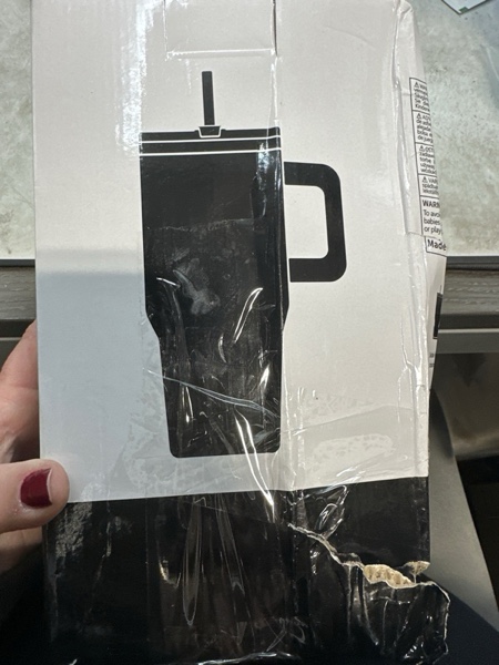 Condition photo showing New/Like New for 30 oz Tumbler with Handle,Tumbler with Lid and Straw,Double Wall Insulated Cup Stainless Steel Travel Mug(Cold for 34 Hours),Water Bottle for Iced Tea,Coffee,Cold Beverages(Purple) Purple 30 Ounces