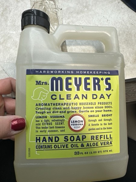 Condition photo showing New/Like New for Mrs. Meyer's Clean Day Liquid Hand Soap, Cruelty-Free, and Biodegradable Hand Wash Made with Essential Oils, Lemon Verbena Scent, 12.5 Oz (Pack of 3)