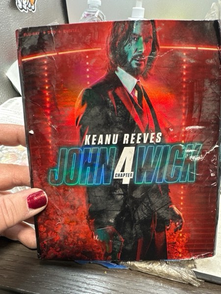 Condition photo showing As Is for John Wick: Chapter 4 [Includes Digital Copy] [Blu-ray/DVD] [2023]