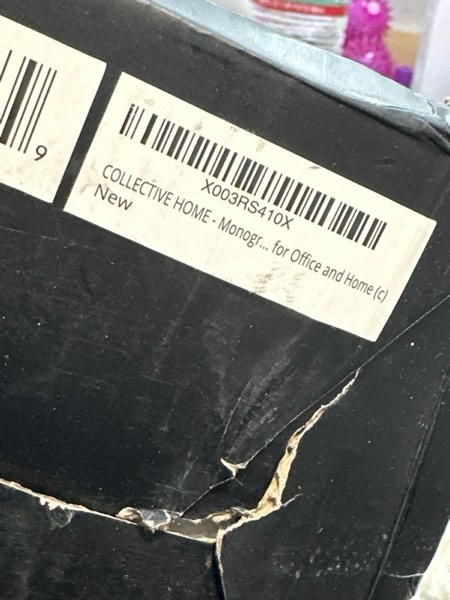 Condition photo showing New/Like New for COLLECTIVE HOME - Monogram Ceramic Mugs, 15 oz Golden Initial Coffee Cups, Elegant Alphabet Tea Mugs, Elegant Personalized Mug with Gift Box, Luxurious Cups for Office and Home (c) gold-c