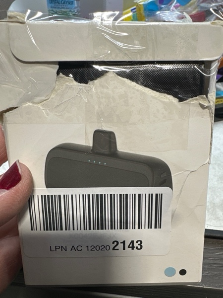 Condition photo showing New/Like New for [2 Pack]Mini Portable Charger for iPhone 5200mAh,20W PD Fast Charging Power Bank for iPhone, Ultra-Compact Battery Pack Travel Portable Phone Charger Compatible with iPhone 14 13 12 11 X 8 7 6 Series A-Black+White (for iPhone 14/13/12/11/X Series)