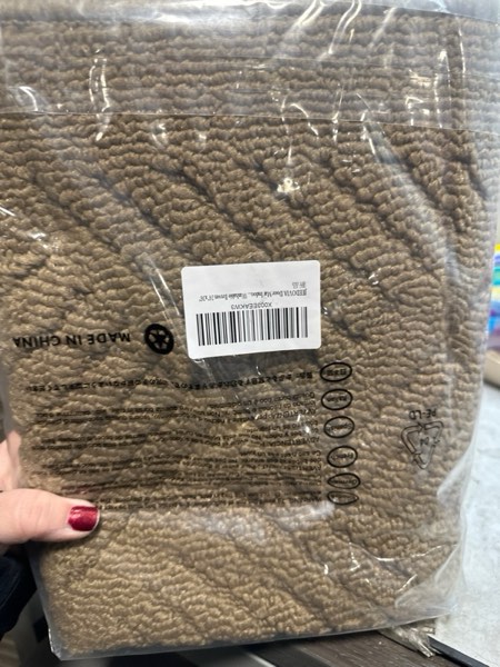 Condition photo showing New/Like New for Door Mat Indoor Doormat,Front Back Door Mats Non Slip Entrance Rugs Rubber Backing,Inside Doormats for Entryway Low-Profile Absorbent Resist Dirt Floor Mats Washable Brown 24"x36" Brown 2' x 3' (Runner)