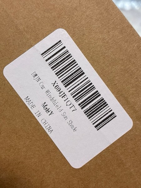 Condition photo showing New/Like New for [2025 Upgrade] DMJN Designed for Tesla Model Y/3 Windshield Sun Shade Car, [100% Sun Bolck & UV Reflective] Keep Car Cool & Interior Protection Sunshade, Fit for Tesla Model Y/3(2016-2025)