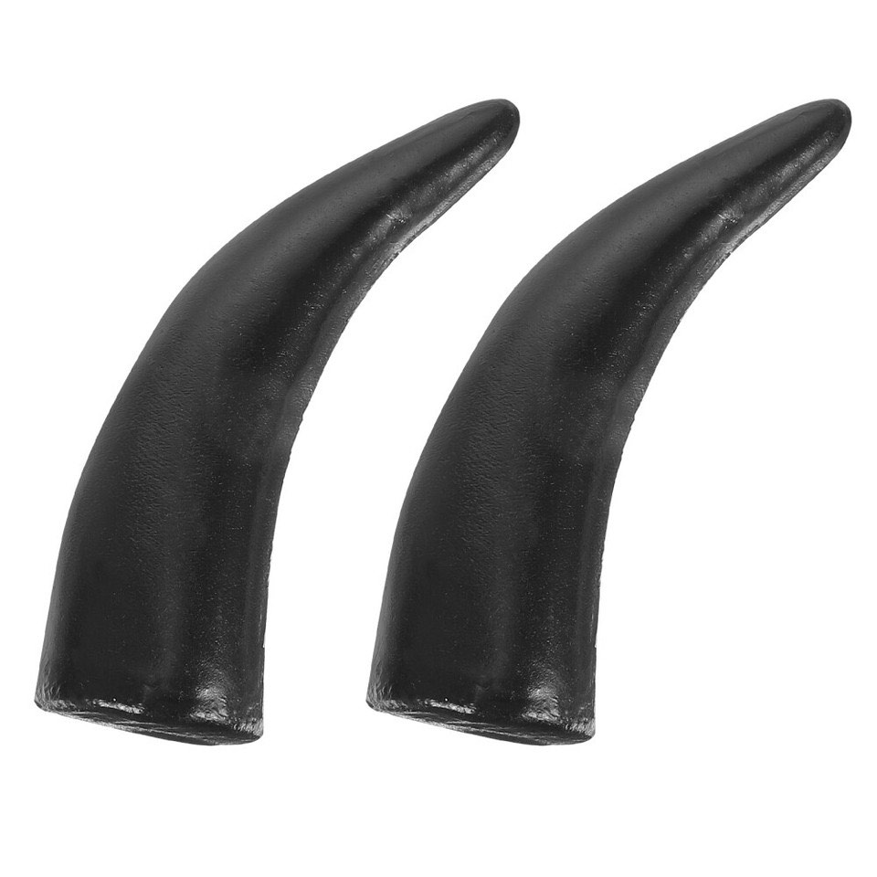 1 Pair Imitation Ox Horn — Fake Bulls Horns, DIY Headband Cosplay Accessory