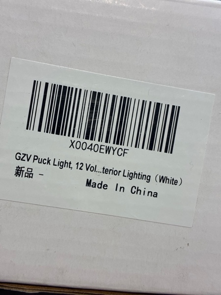 Condition photo showing New/Like New for GZV RV Puck Light, RV Recessed Ceiling Light, DC 12V LED Light for Under Cabinet Camper Van Truck Motorhome Interior Lighting, 6 Pack (3000K with White Finish Warm White) White Finish Warm White 6 Pack
