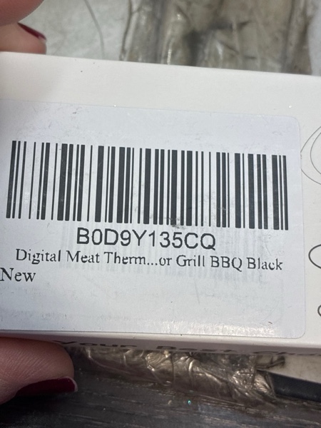 Condition photo showing New/Like New for Wire Digital Meat Thermometer, Instant Read, Long Wire Range, Alarm, Backlit, High-Temp-Resist Food Thermometer, Kitchen Gadgets, Grilling BBQ Accessories for Smoker, Cooking, Oven, Rotisserie, Black