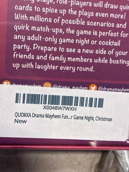 Condition photo showing New/Like New for QUOKKA Charades & Guessing Game for Adults - 120 Hilarious Scenarios & Quirk Cards | Perfect for Adult Game Night, Parties, Gifts & Reunions | Original Pack