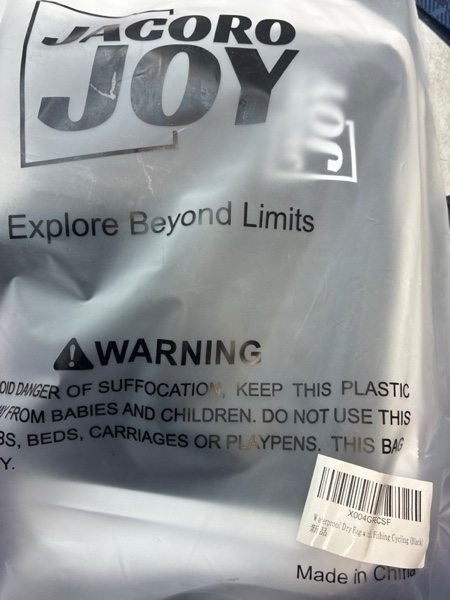 Condition photo showing New/Like New for Waterproof Fanny Pack, Floating Dry Bag Pouch with Adjustable Waist Strap Large Capacity, Waterproof Waist Bag for Kayaking Boating Fishing Cycling Beach (Black)