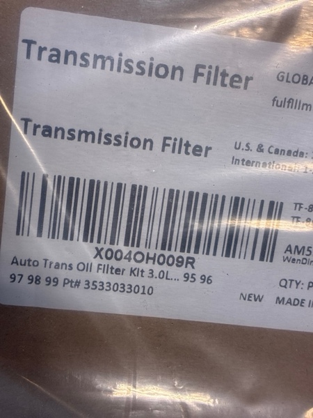 Condition photo showing New/Like New for Auto Trans Oil Filter Kit 3.0L A540E A540H A541E Replacement For Toyota Avalon Camry Es300 Sienna 00 01 02 03 04 94 95 96 97 98 99 Pt# 3533033010