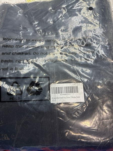 Condition photo showing New/Like New for BGment Black Small Kitchen Window Curtains Over Sink - 36 Inch Length Rod Pocket and Back Tab Thermal Insulated Short Curtains for Cafe/RV Camper/Bathroom, 2 Panels, Each 34 x 36 inch 34"W x 36"L (Pack of 2) Black