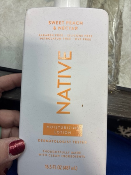 Condition photo showing New/Like New for Native Body Lotion Contains Naturally Derived Plant-Based Moisturizers for Women and Men | Restores Dry Skin, Peach & Nectarine, 16.5 fl oz Sweet Peach & Nectar
