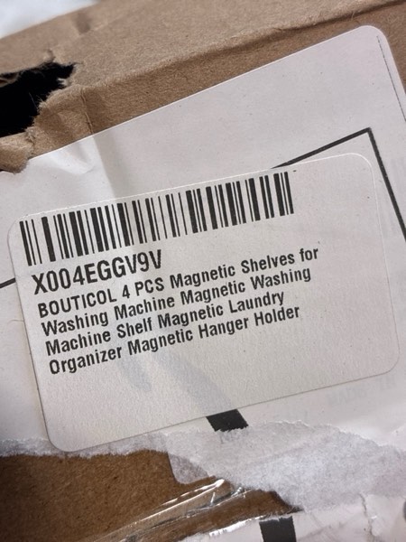 Condition photo showing New/Like New for 4 PCS Magnetic Shelves for Washing Machine Magnetic Washing Machine Shelf Magnetic Laundry Organizer Magnetic Hanger Holder for Laundry Room?Black?