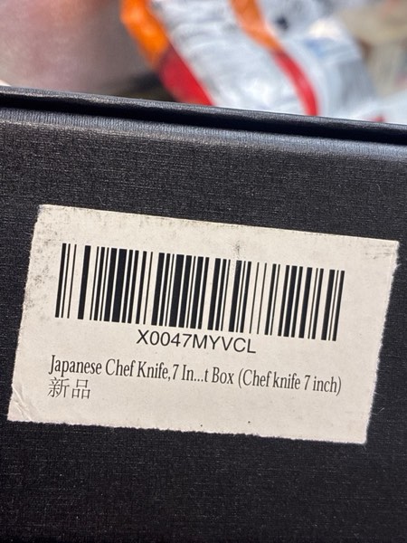 Condition photo showing New/Like New for Cleaver Knife 8 Inch Meat Cleaver -Professional Kitchen Knife,Super Sharp Blade,S uitable for Cutting Vegetables and Meat, Gift Box Packaging (Chef knife 7 inch) Chef knife 7"