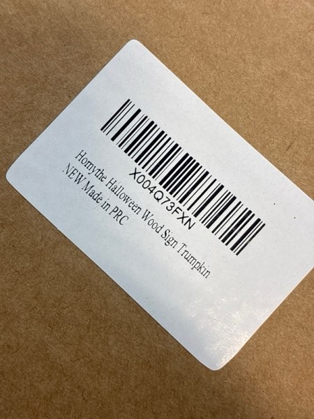 Condition photo showing New/Like New for Funny Halloween Decorations, Trumpkin Make Halloween Great Again Wood Sign for Home Table Wall Decor, Novelty Halloween Prints with Wood Frame, Halloween Tiered Tray Party Decor Supplies, 7x7 inch