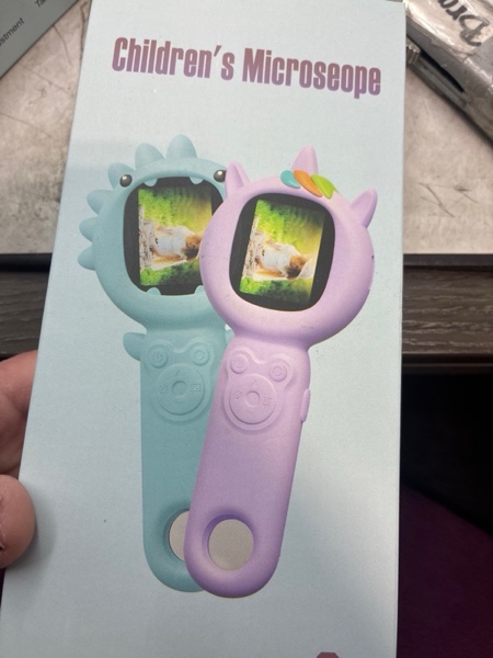 Condition photo showing New/Like New for 2 in 1 Kids Microscope & Camera, Unicorn Toys Gifts for 5 6 7 8 9 10 11 12 Year Old Girls, 500x Mini Pocket Handheld Digital Microscope for Kid Toddlers Educational|STEM Science Kit for Girl Age 4-6