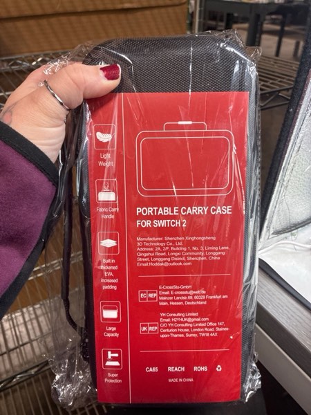 Condition photo showing New/Like New for Omivine Carrying Case for Nintendo Switch 2 (2025), Large Capacity Travel Case for Switch 2 with 24 Game Card Slots, Protective Hard Shell Carry Pouch Storage Bag for Game Console and Accessories